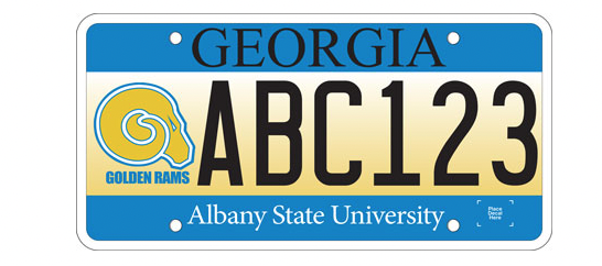 ASU License Plate 